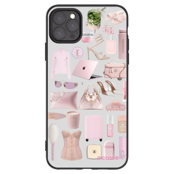 Picasee crna silikonska maskica za Apple iPhone 11 Pro Max - Glam Babe