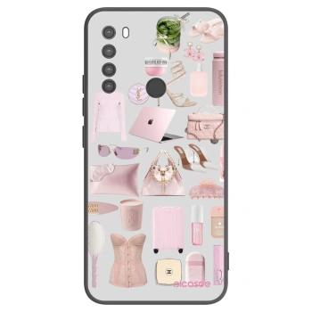 Picasee crna silikonska maskica za Xiaomi Redmi Note 8 - Glam Babe