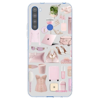 Picasee silikonska prozirna maskica za Xiaomi Redmi Note 8T - Glam Babe