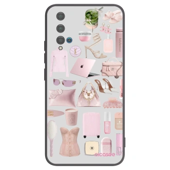 Picasee crna silikonska maskica za Huawei Nova 5T - Glam Babe