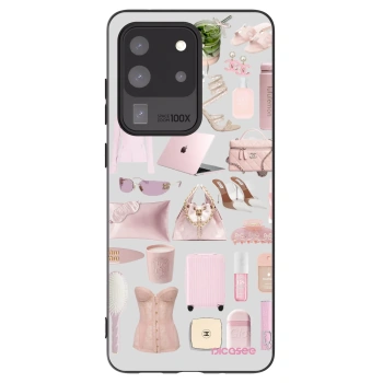 Picasee crna silikonska maskica za Samsung Galaxy S20 Ultra 5G G988F - Glam Babe