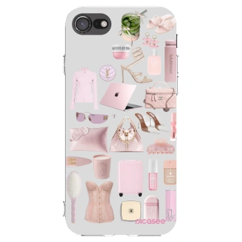 Picasee silikonska prozirna maskica za Apple iPhone SE 2020 - Glam Babe