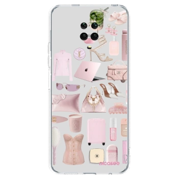 Picasee silikonska prozirna maskica za Xiaomi Redmi Note 9 Pro - Glam Babe