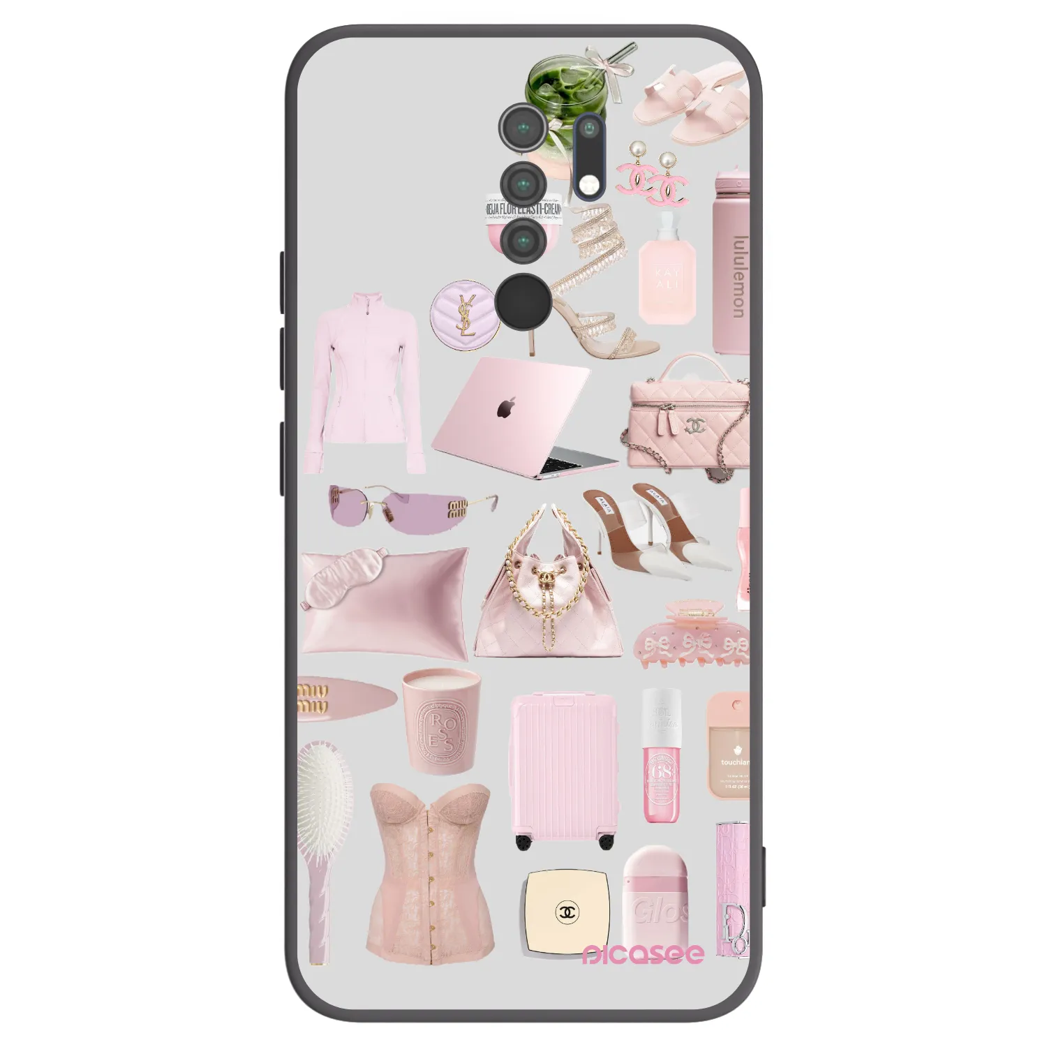 Picasee crna silikonska maskica za Xiaomi Redmi 9 - Glam Babe