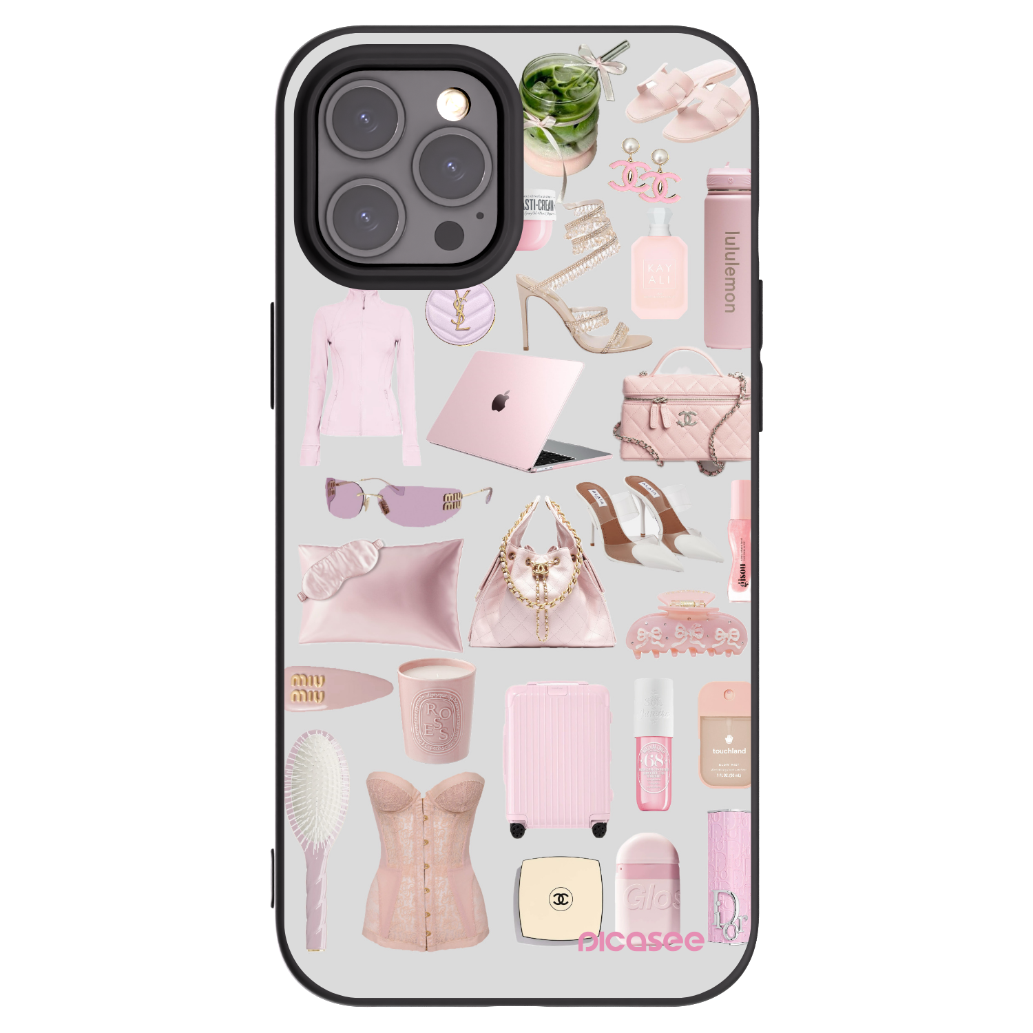 Picasee crna silikonska maskica za Apple iPhone 12 Pro Max - Glam Babe