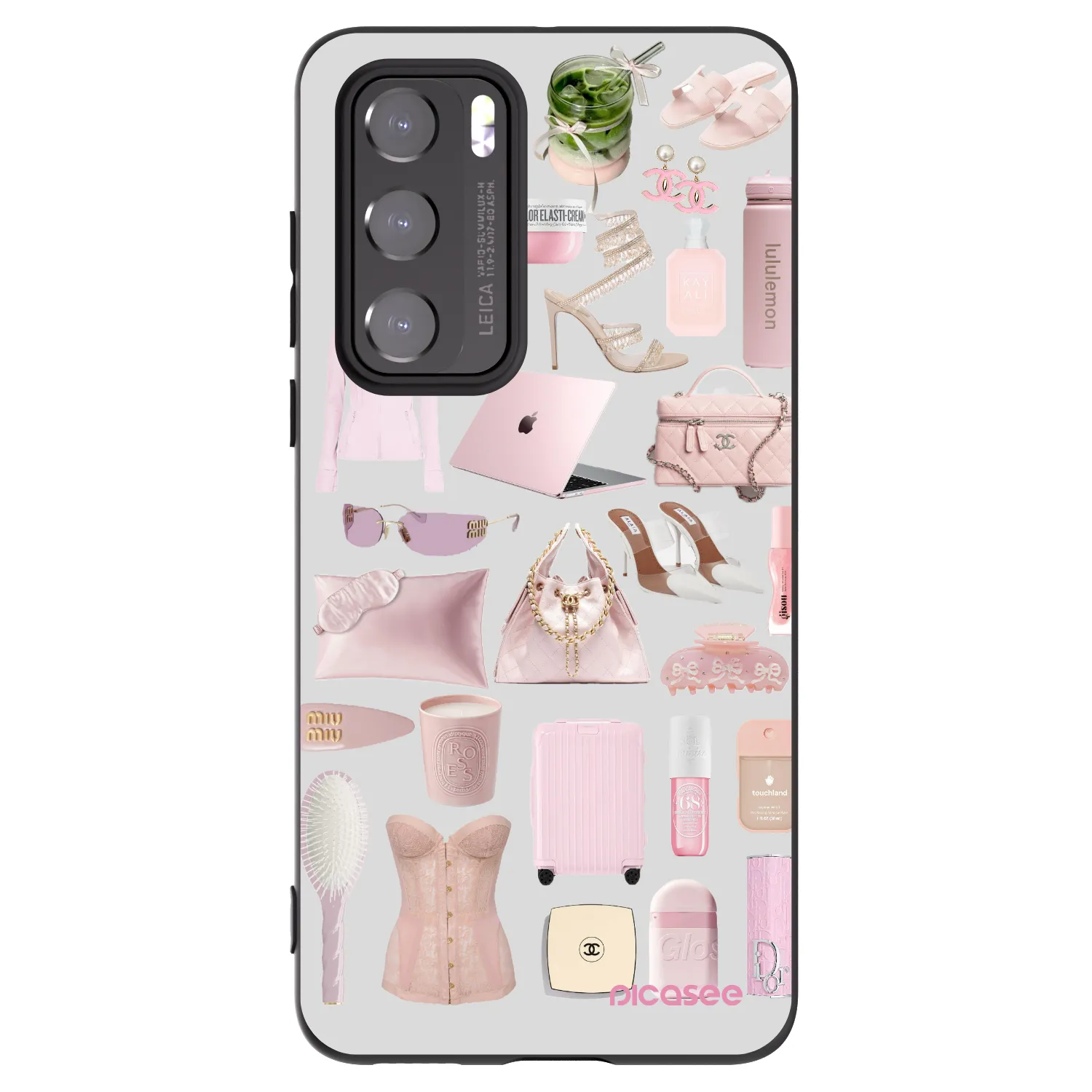 Picasee crna silikonska maskica za Huawei P40 - Glam Babe