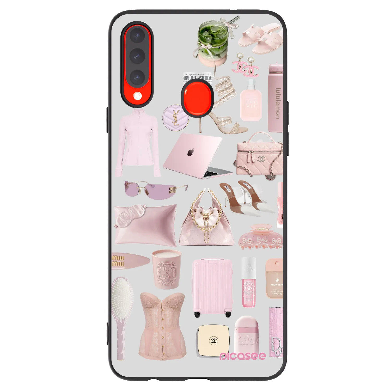 Picasee crna silikonska maskica za Samsung Galaxy A20s - Glam Babe