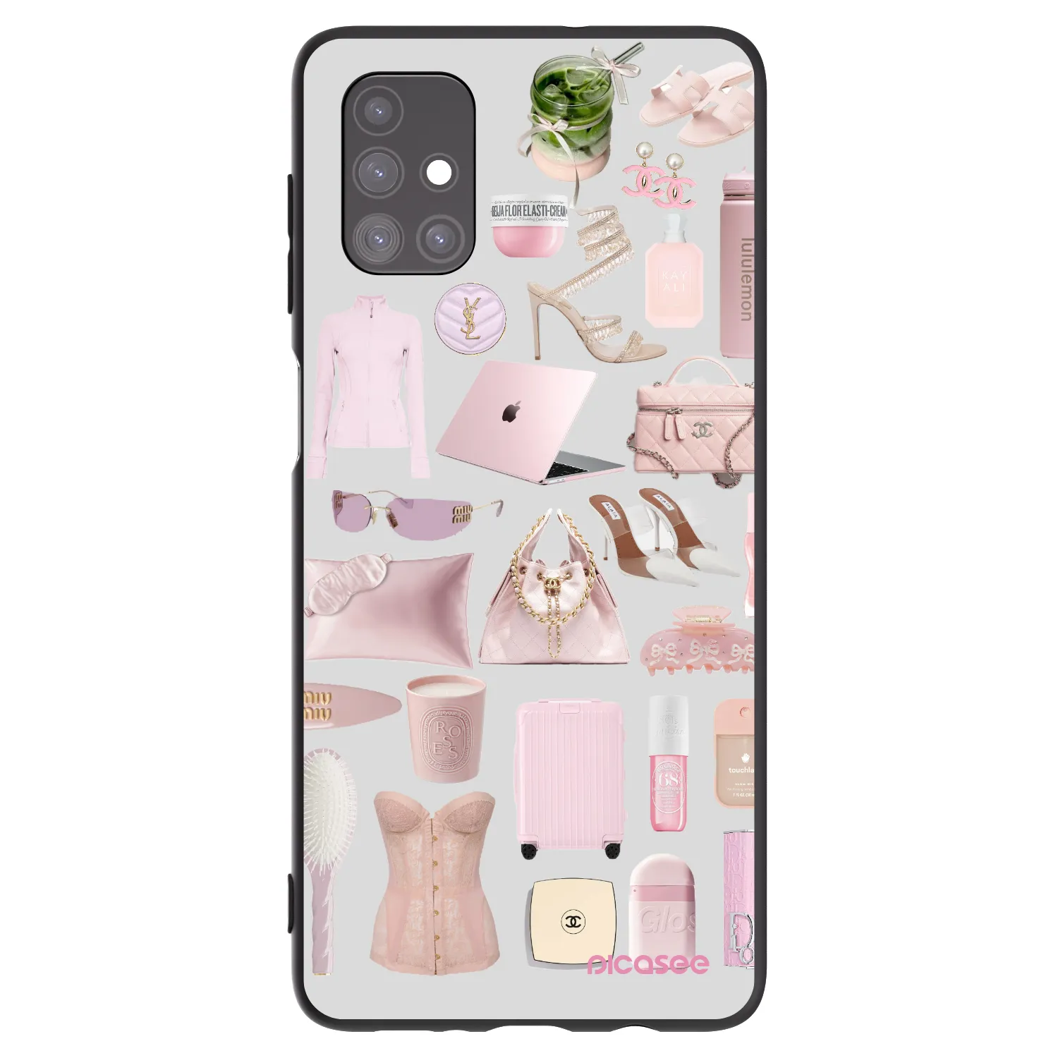 Picasee crna silikonska maskica za Samsung Galaxy M51 M515F - Glam Babe