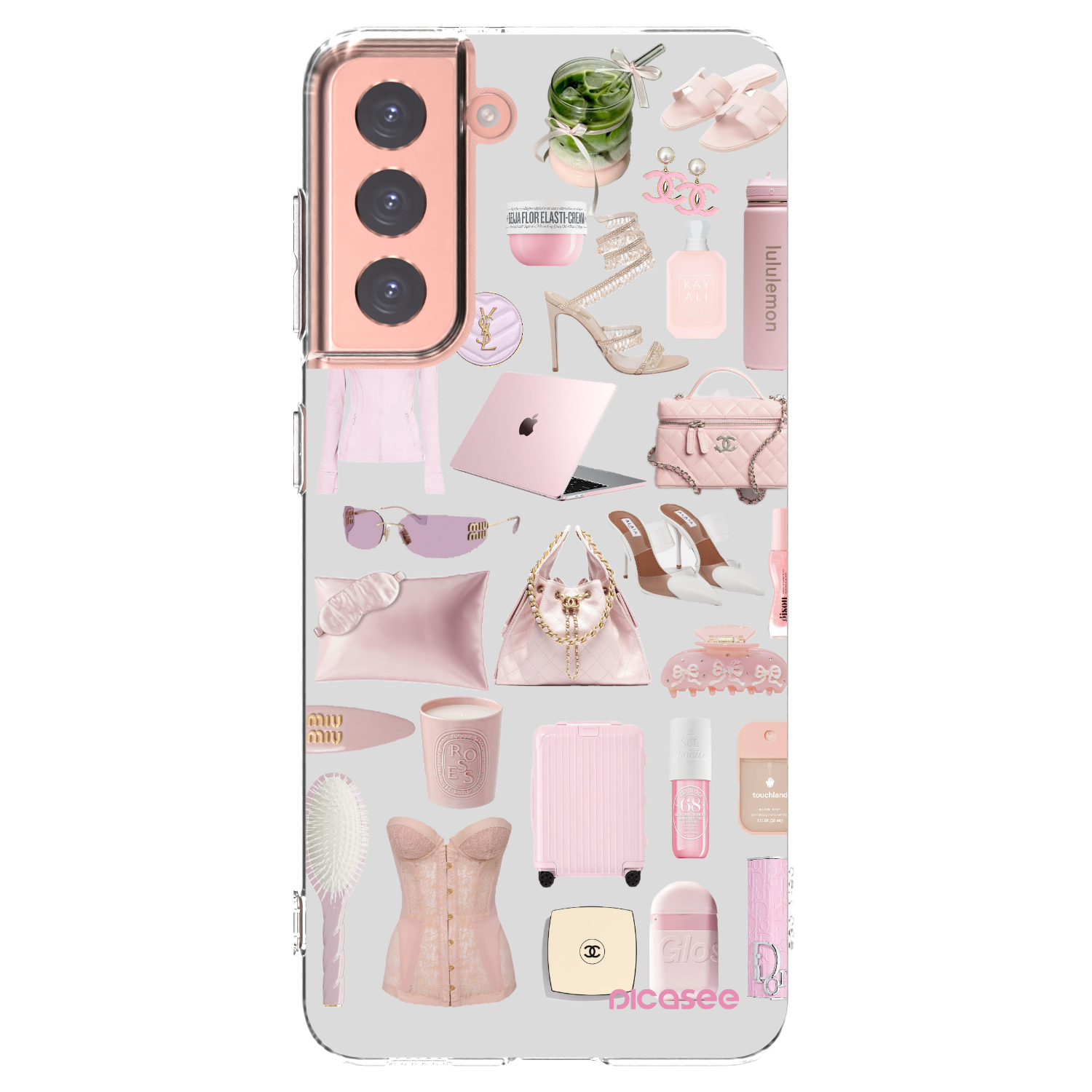 Picasee silikonska prozirna maskica za Samsung Galaxy S21 5G G991B - Glam Babe