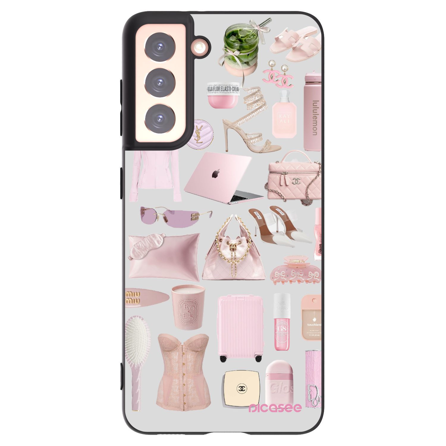 Picasee crna silikonska maskica za Samsung Galaxy S21 5G G991B - Glam Babe