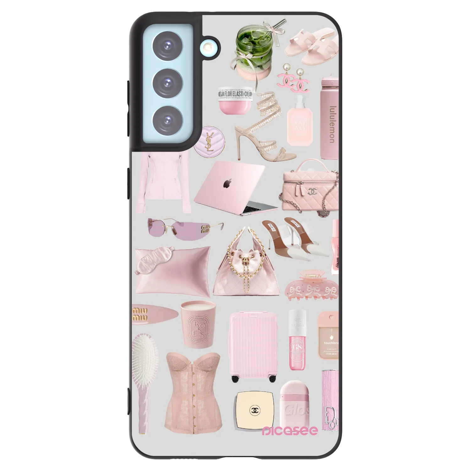 Picasee crna silikonska maskica za Samsung Galaxy S21+ 5G G996F - Glam Babe