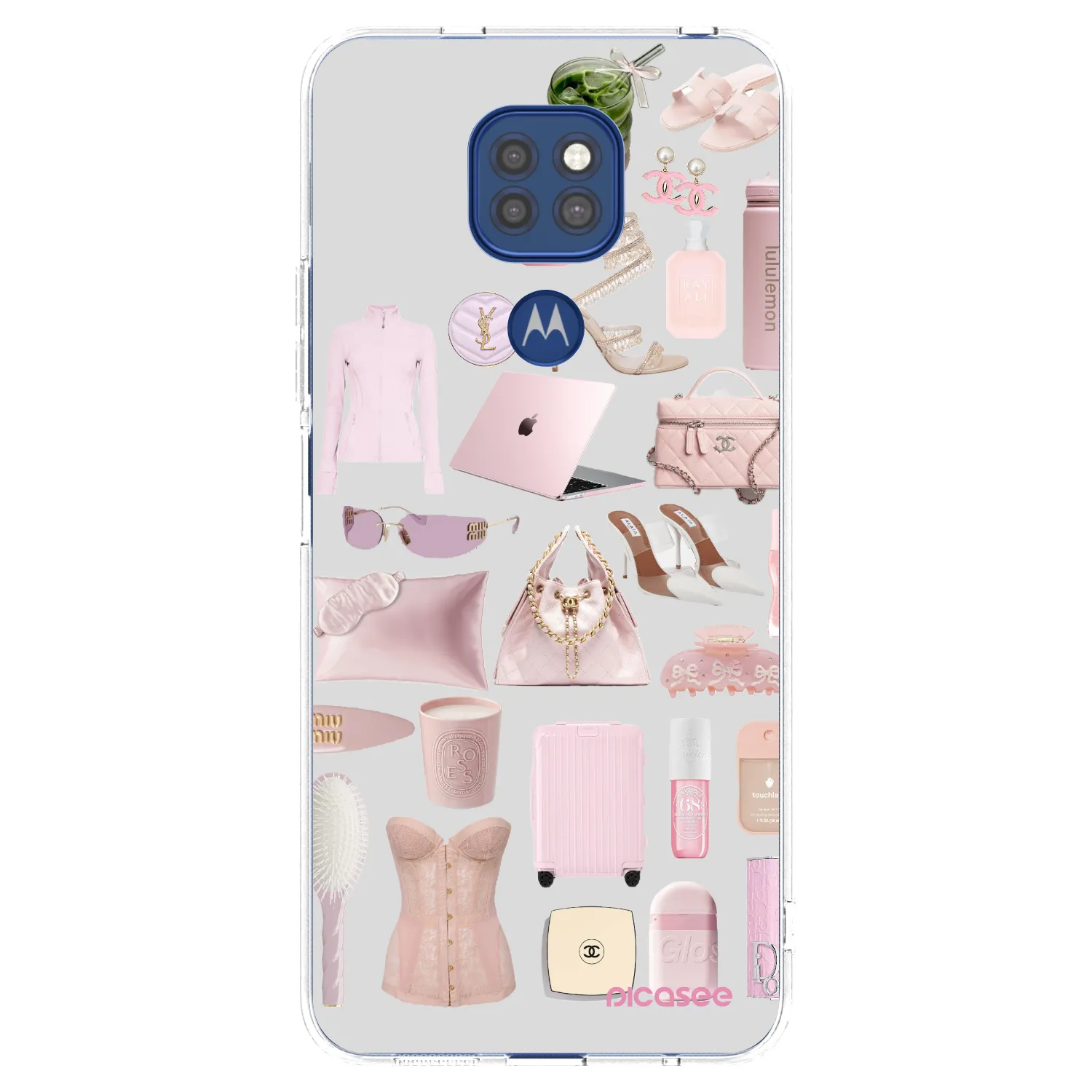 Picasee silikonska prozirna maskica za Motorola Moto G9 Play - Glam Babe