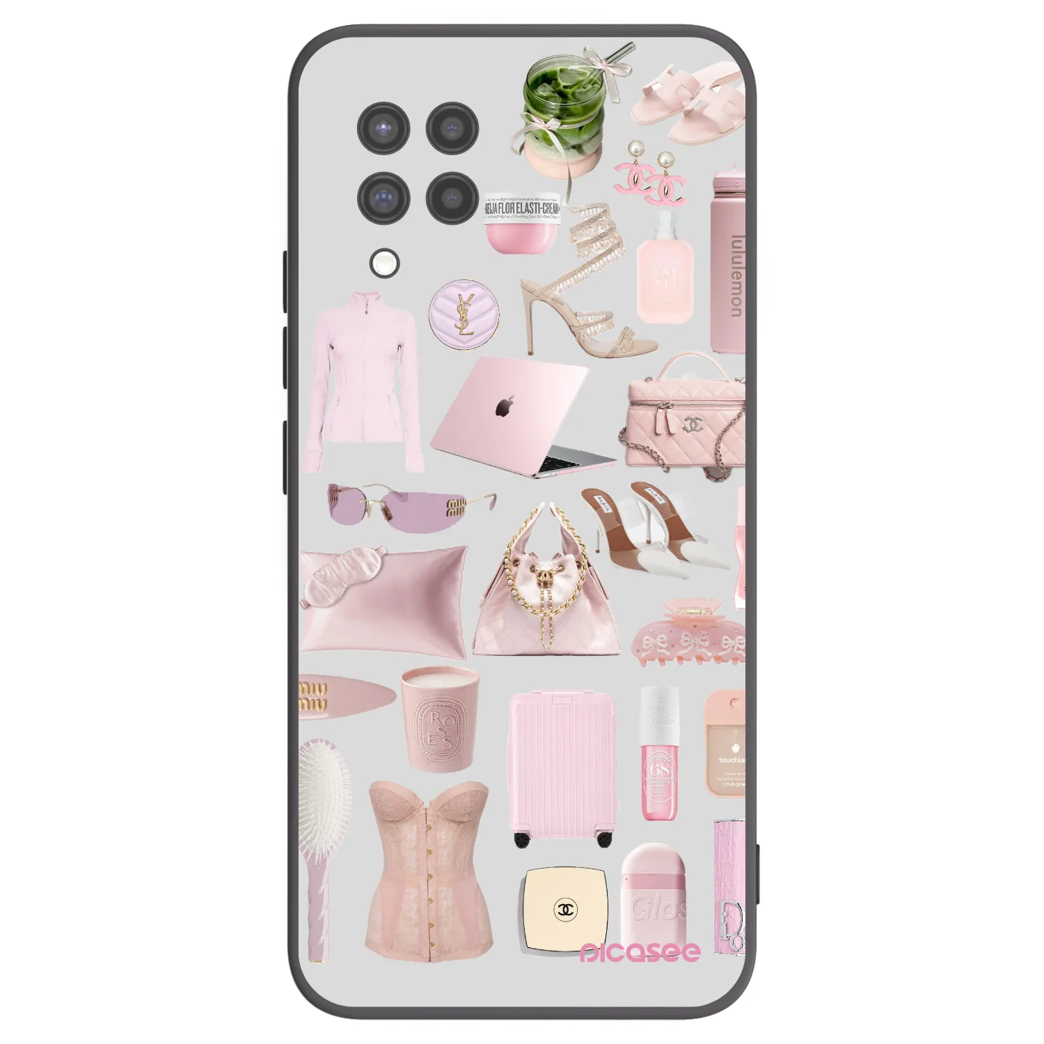Picasee crna silikonska maskica za Samsung Galaxy A42 A426B - Glam Babe