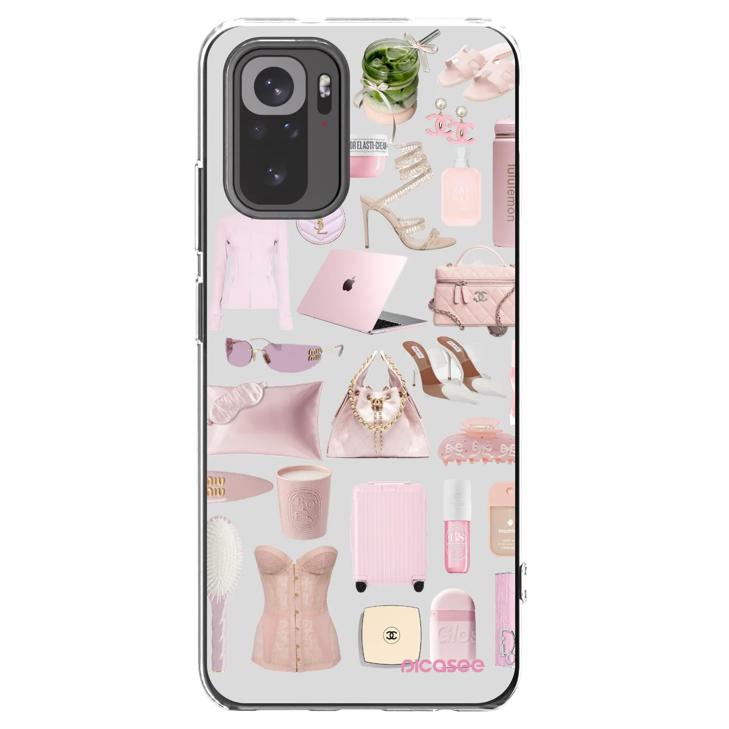 Picasee silikonska prozirna maskica za Xiaomi Redmi Note 10S - Glam Babe