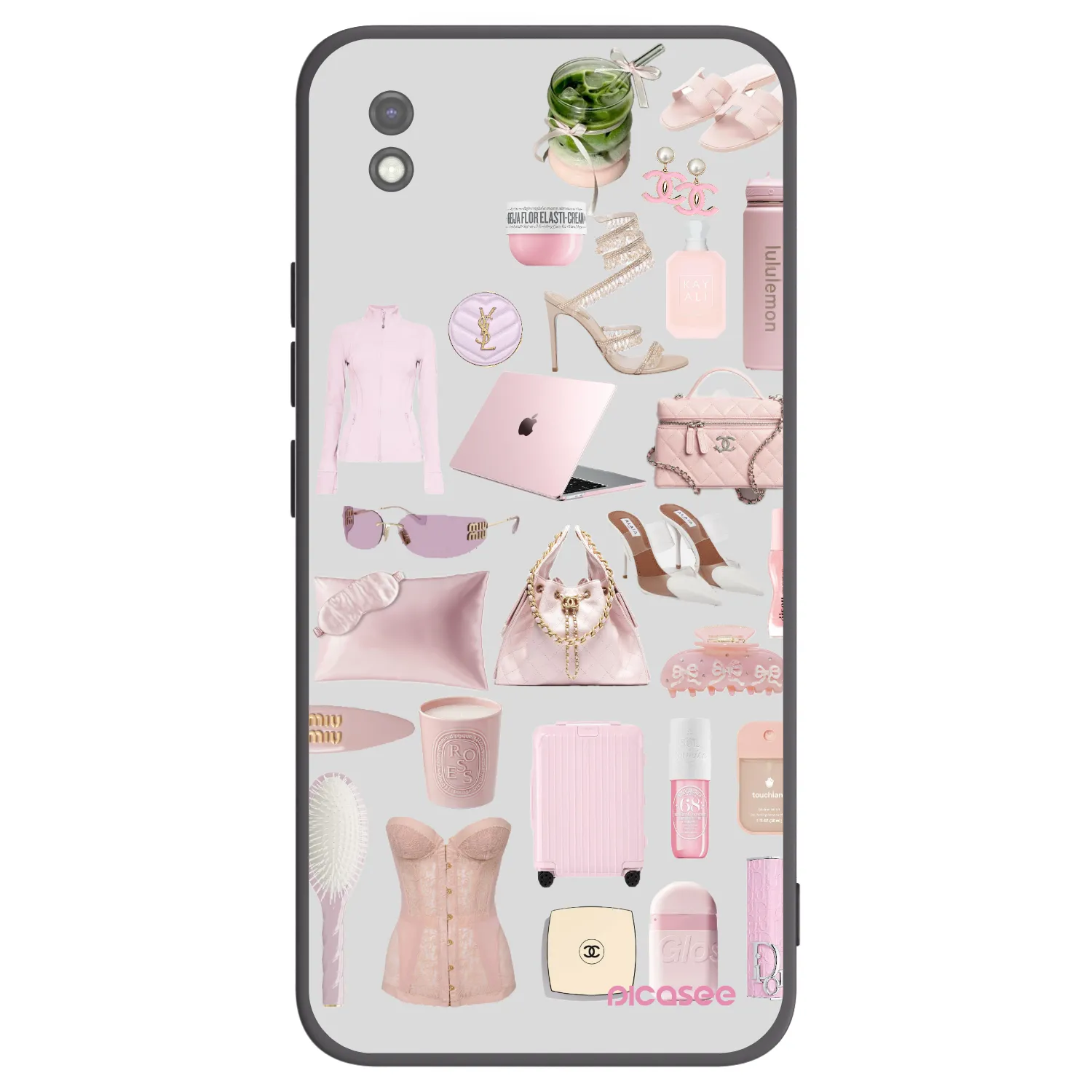 Picasee crna silikonska maskica za Xiaomi Redmi 9AT - Glam Babe