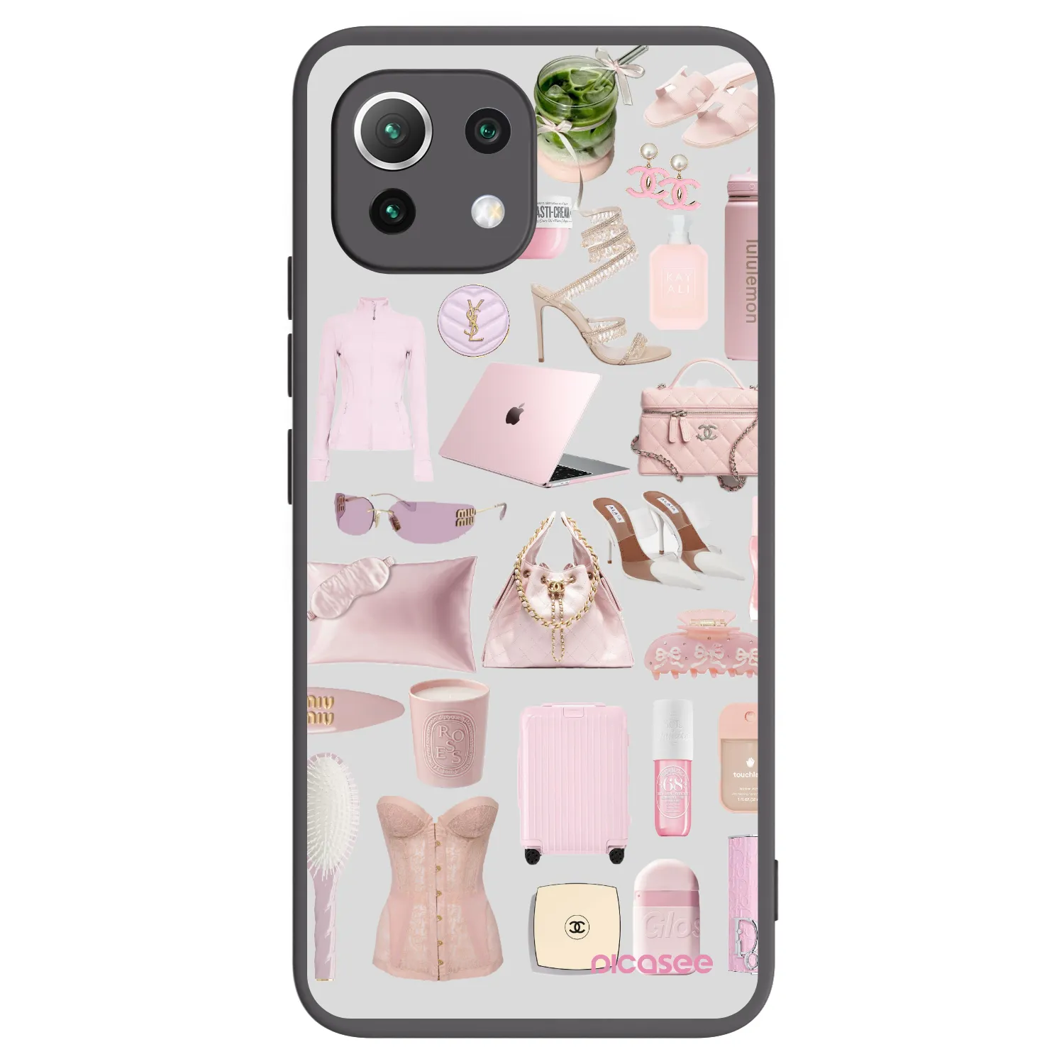 Picasee crna silikonska maskica za Xiaomi Mi 11 Lite - Glam Babe