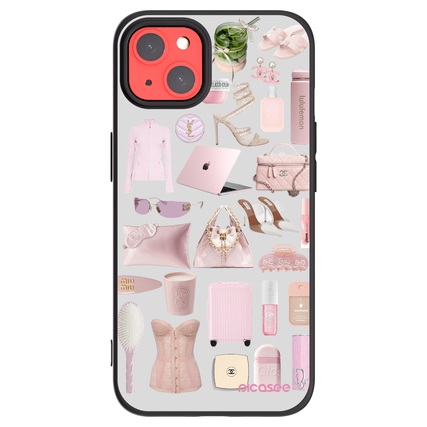 Picasee crna silikonska maskica za Apple iPhone 13 - Glam Babe