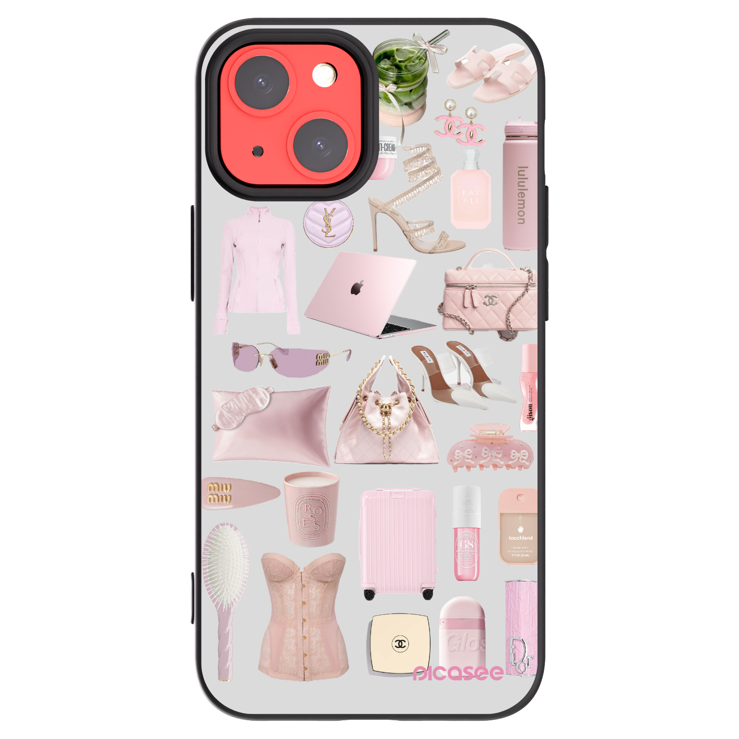 Picasee crna silikonska maskica za Apple iPhone 13 mini - Glam Babe