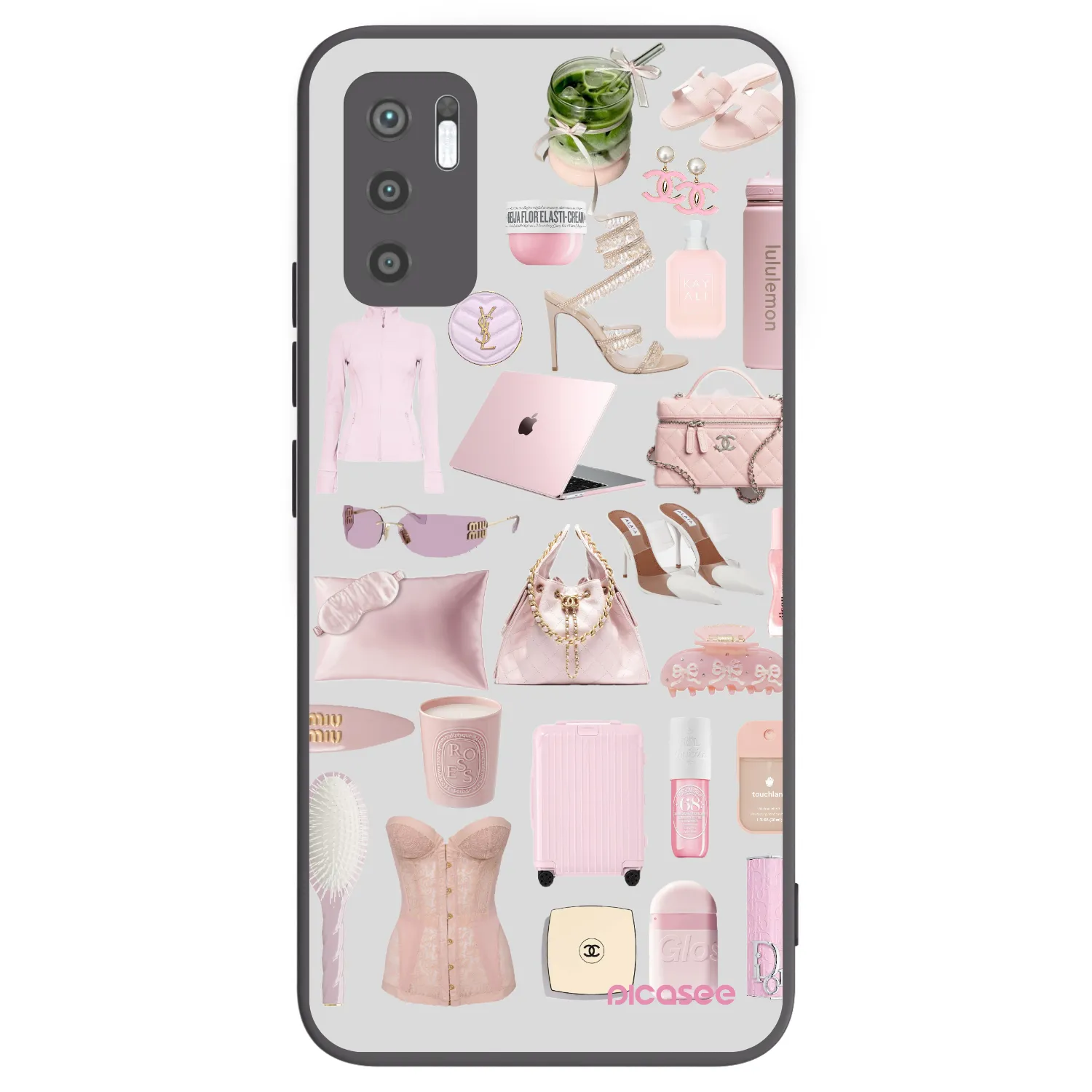 Picasee crna silikonska maskica za Xiaomi Redmi Note 10 5G - Glam Babe