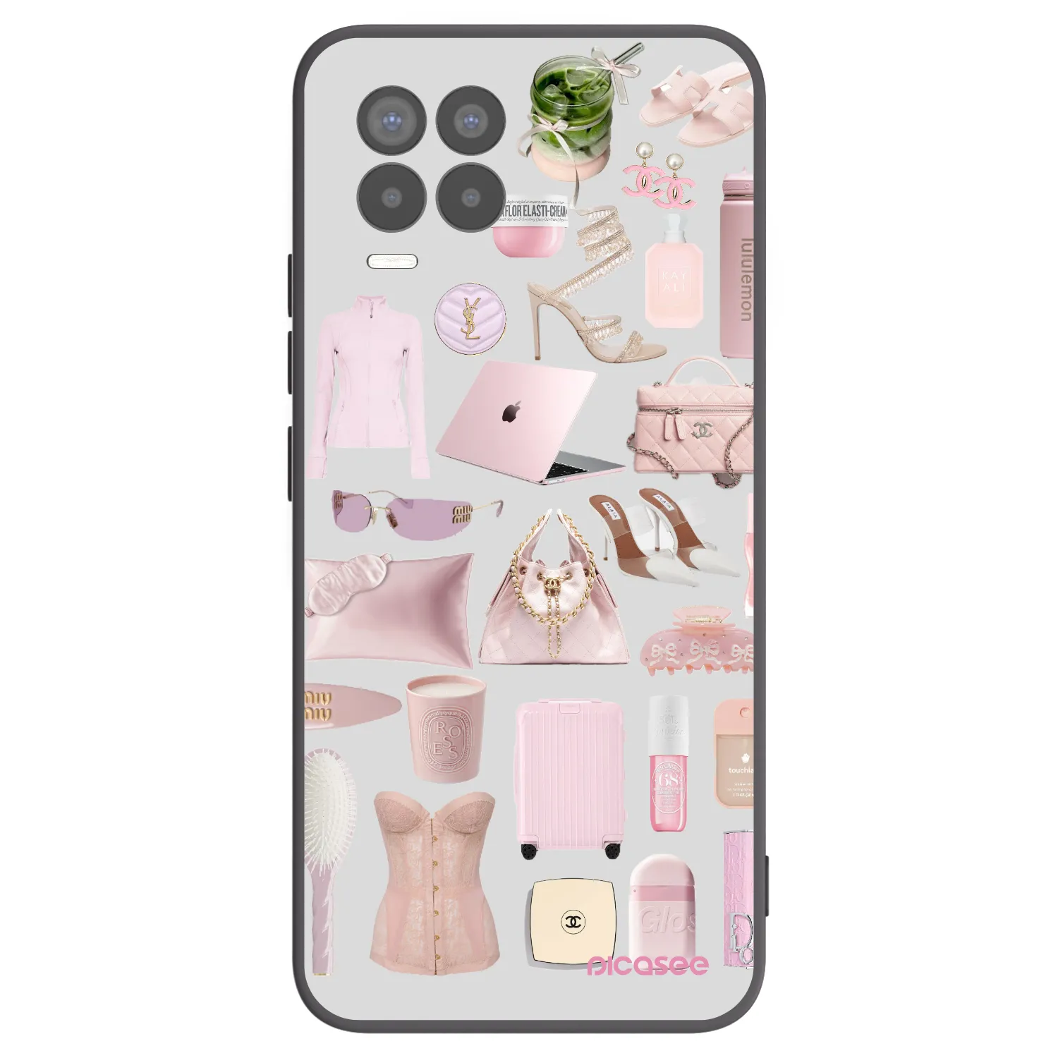 Picasee crna silikonska maskica za Realme 8 Pro - Glam Babe
