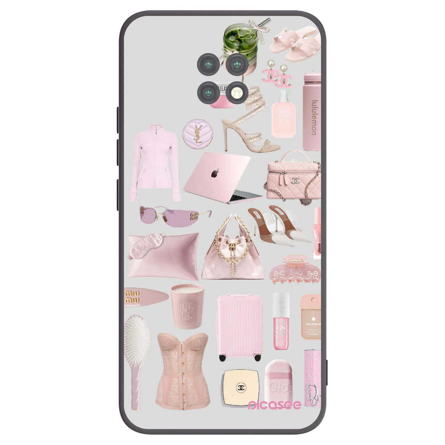 Picasee crna silikonska maskica za Xiaomi Redmi Note 9T - Glam Babe