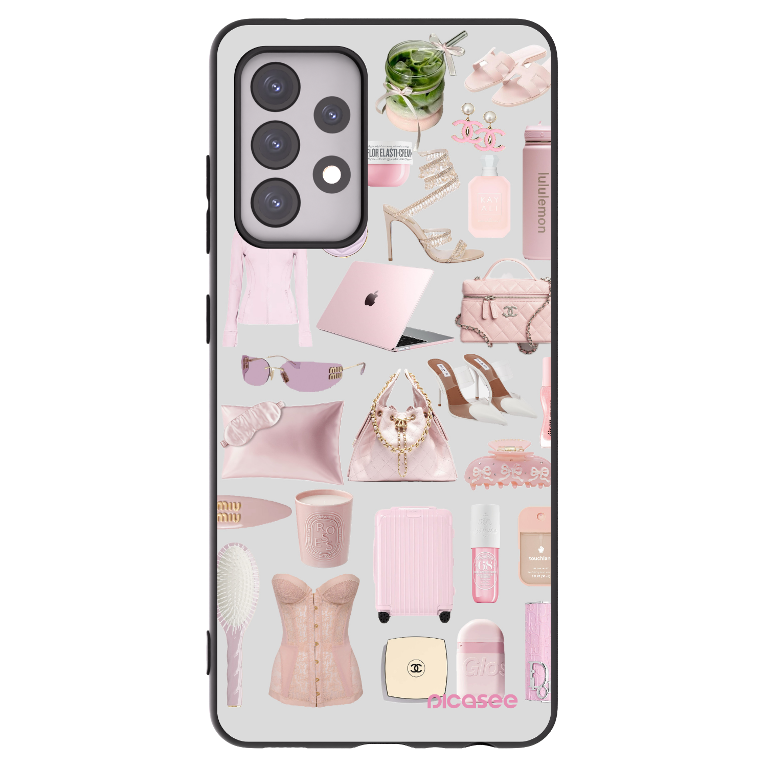Picasee crna silikonska maskica za Samsung Galaxy A52s 5G A528B - Glam Babe