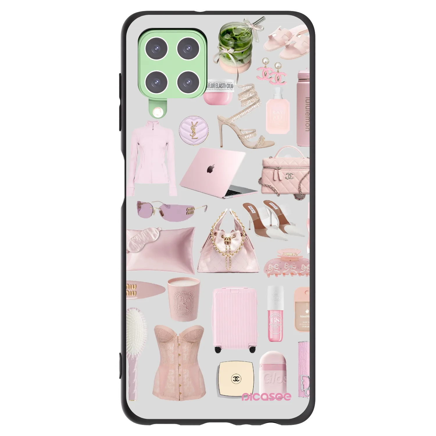 Picasee crna silikonska maskica za Samsung Galaxy A22 A225F 4G - Glam Babe