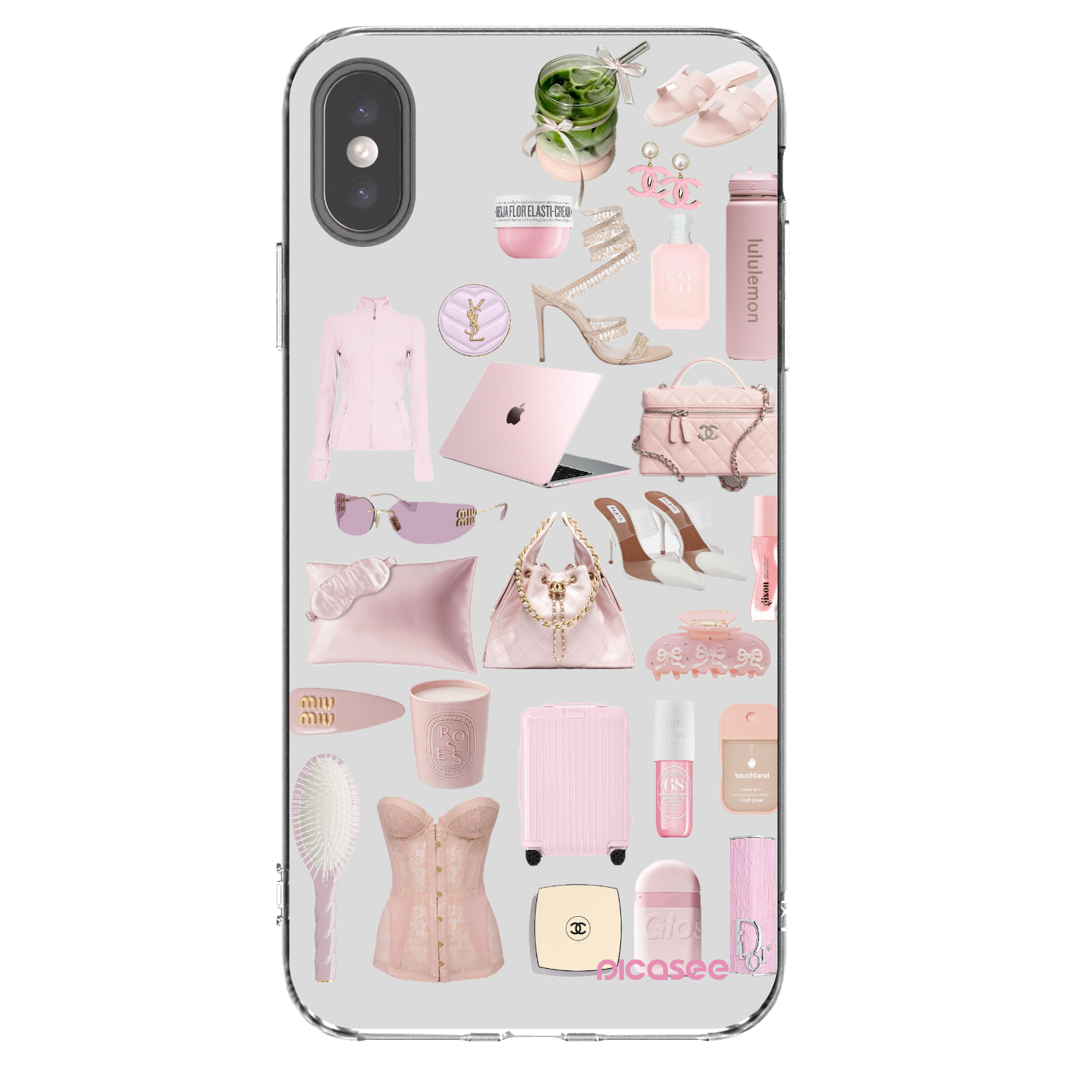 Picasee silikonska prozirna maskica za Apple iPhone XS Max - Glam Babe