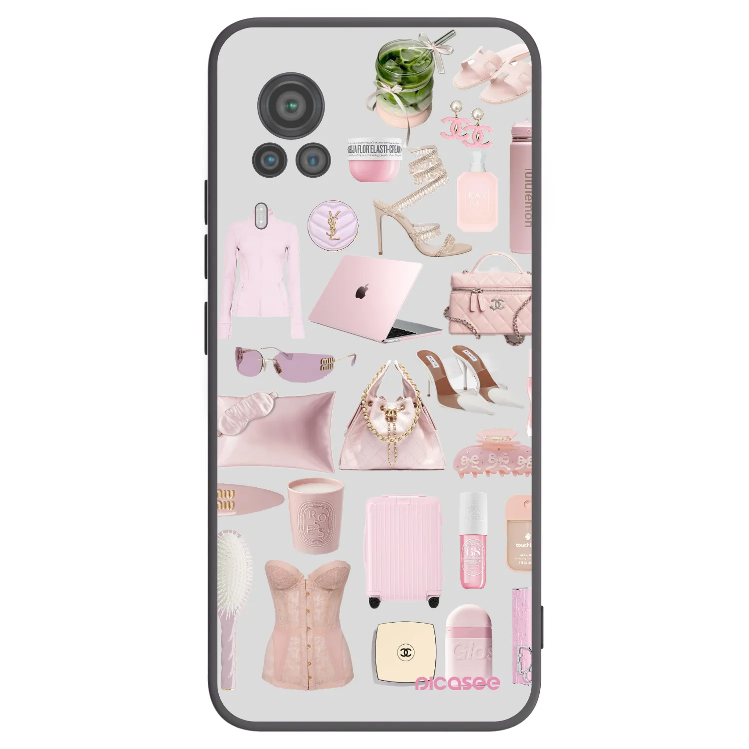 Picasee crna silikonska maskica za Vivo X60 Pro 5G - Glam Babe