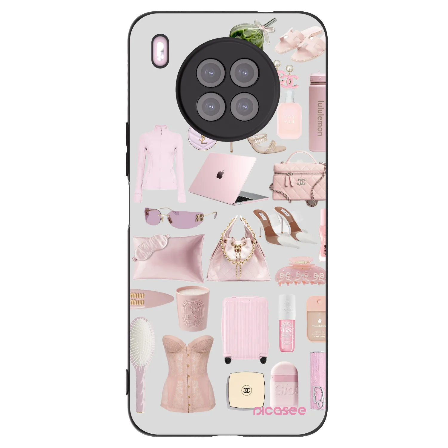 Picasee crna silikonska maskica za Huawei Nova 8i - Glam Babe