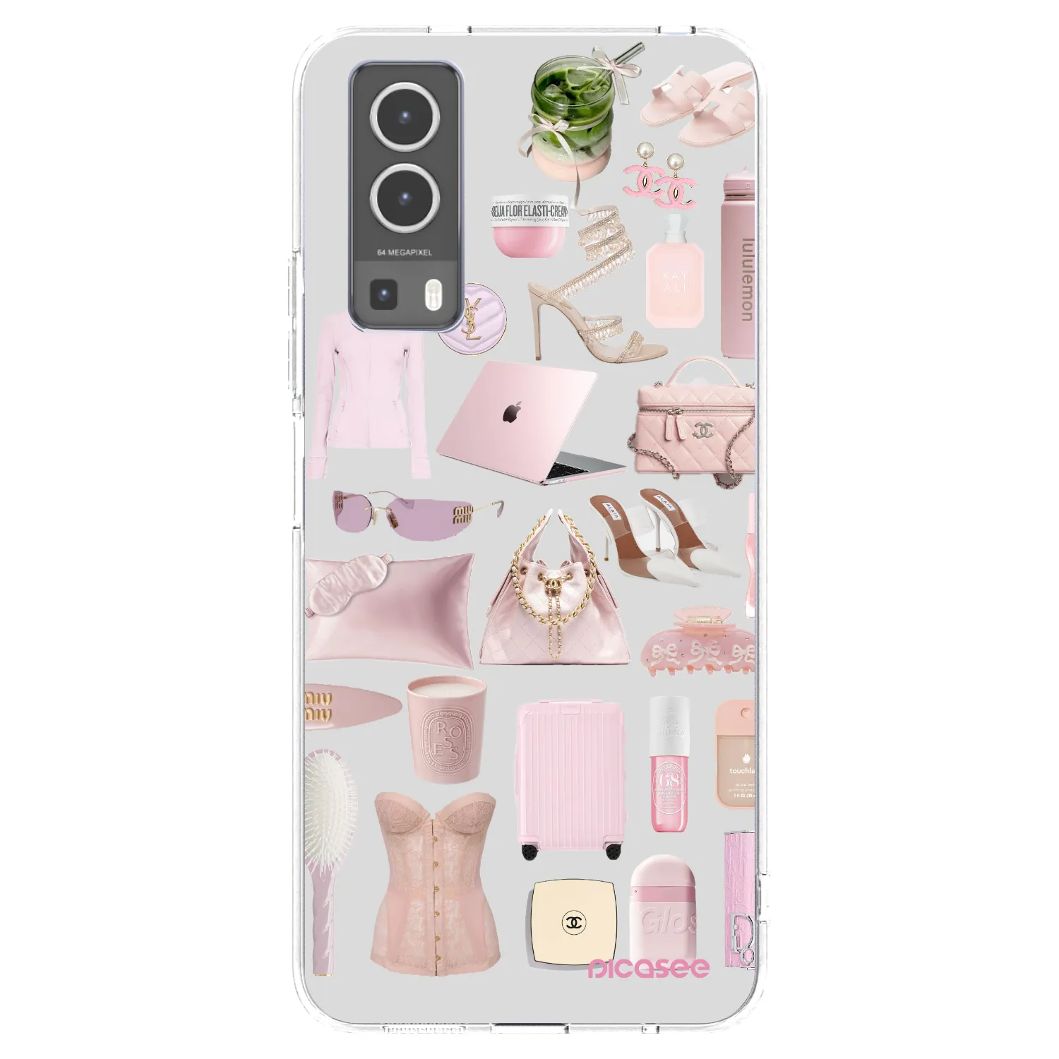 Picasee silikonska prozirna maskica za Vivo Y72 5G - Glam Babe