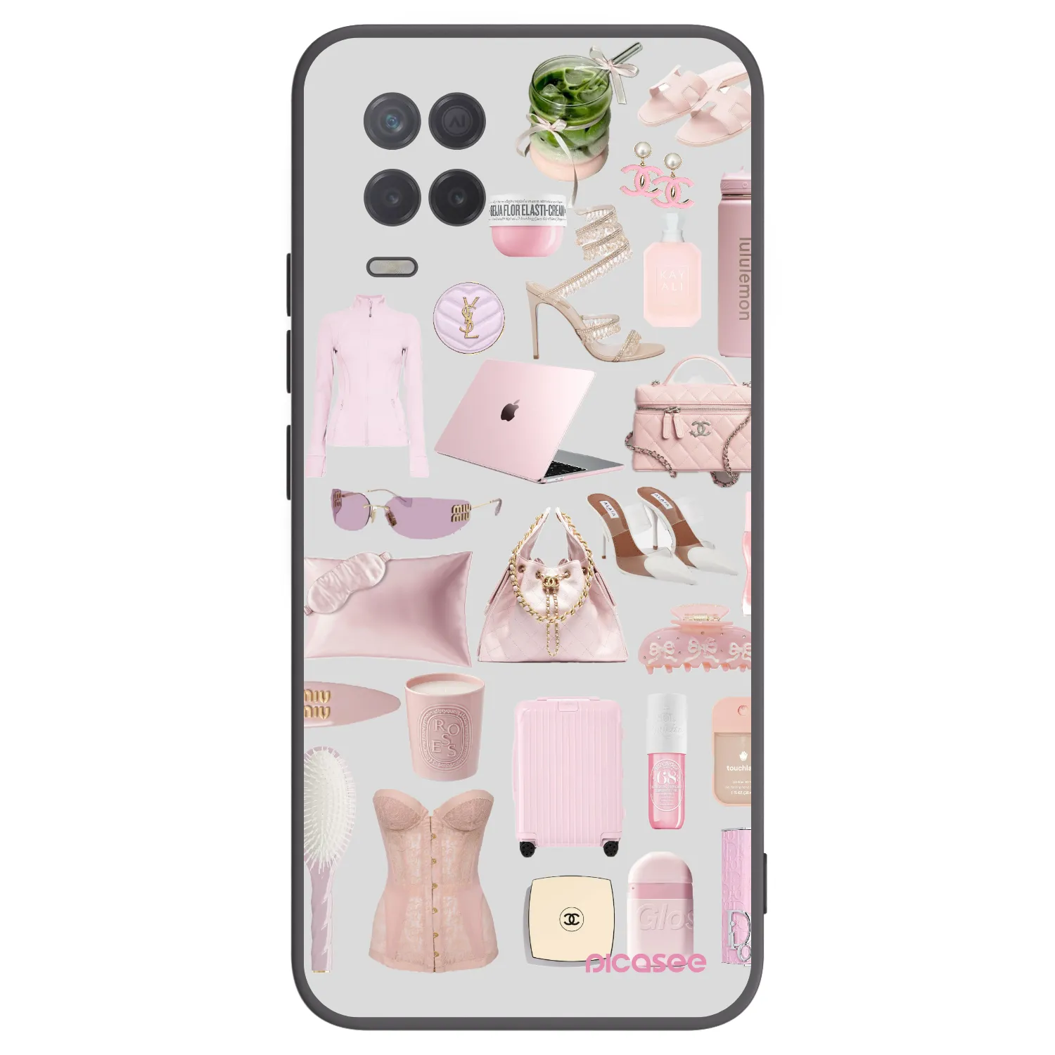 Picasee crna silikonska maskica za Realme 8 5G - Glam Babe