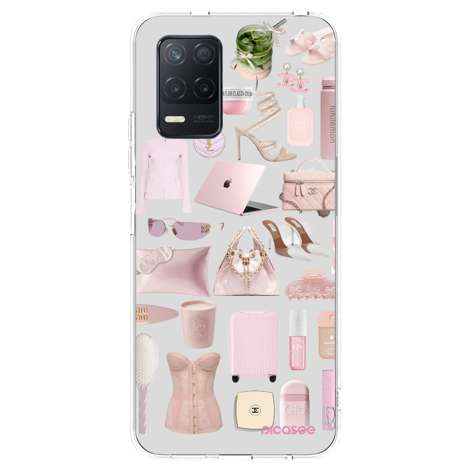 Picasee silikonska prozirna maskica za Realme 8 5G - Glam Babe