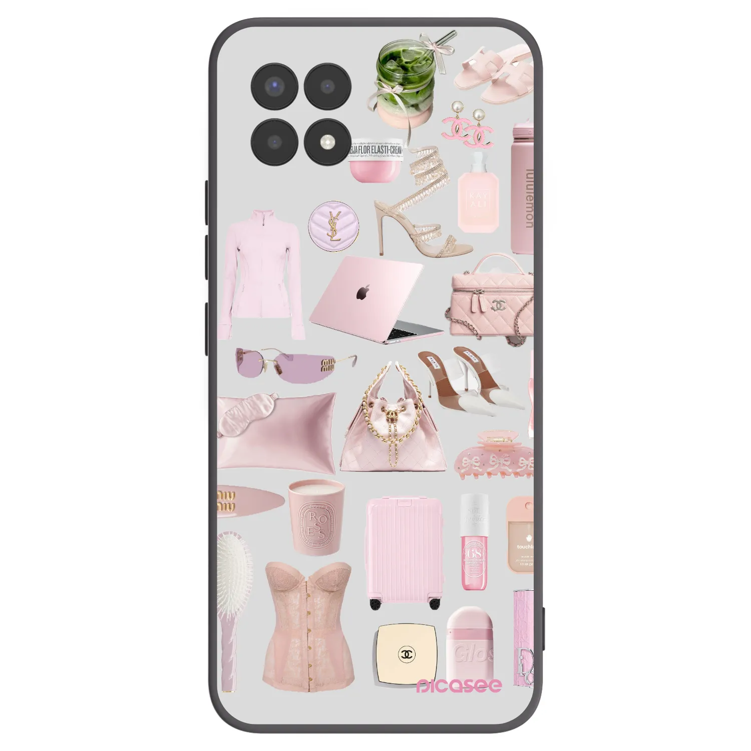Picasee crna silikonska maskica za Realme 8i - Glam Babe
