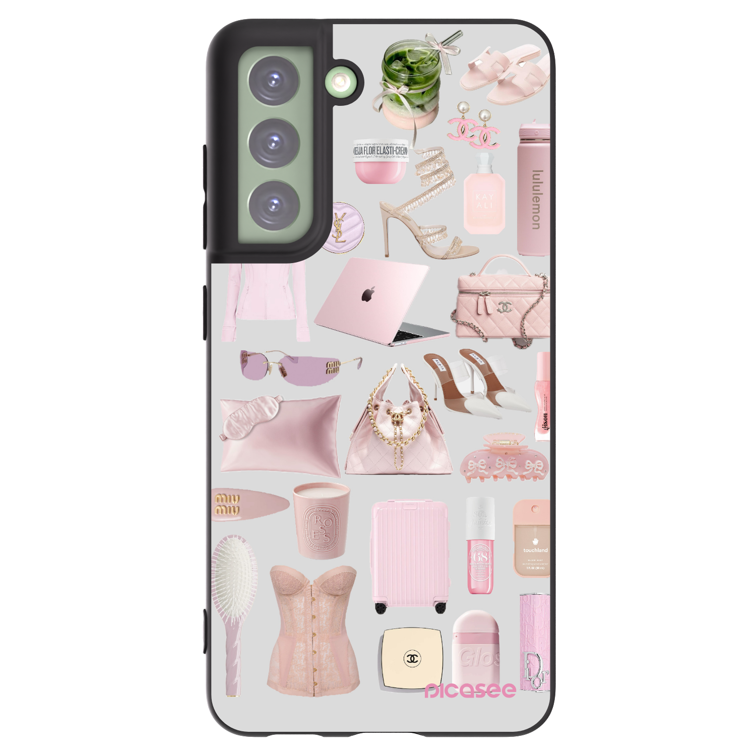 Picasee crna silikonska maskica za Samsung Galaxy S21 FE 5G - Glam Babe