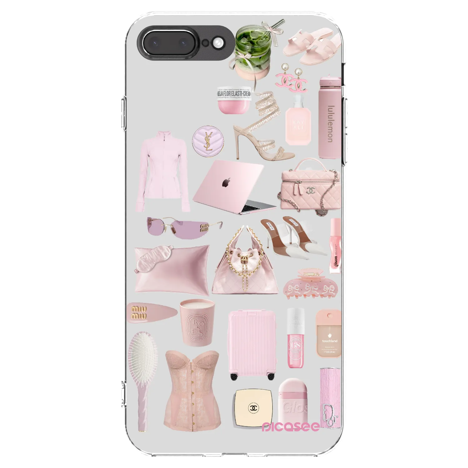 Picasee silikonska prozirna maskica za Apple iPhone 7 Plus - Glam Babe