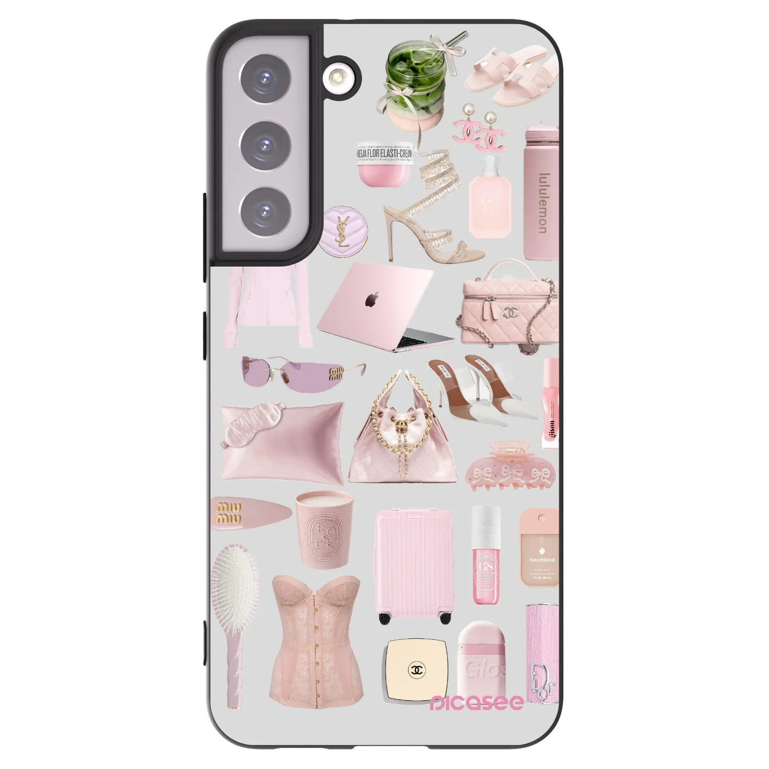 Picasee crna silikonska maskica za Samsung Galaxy S22+ 5G - Glam Babe