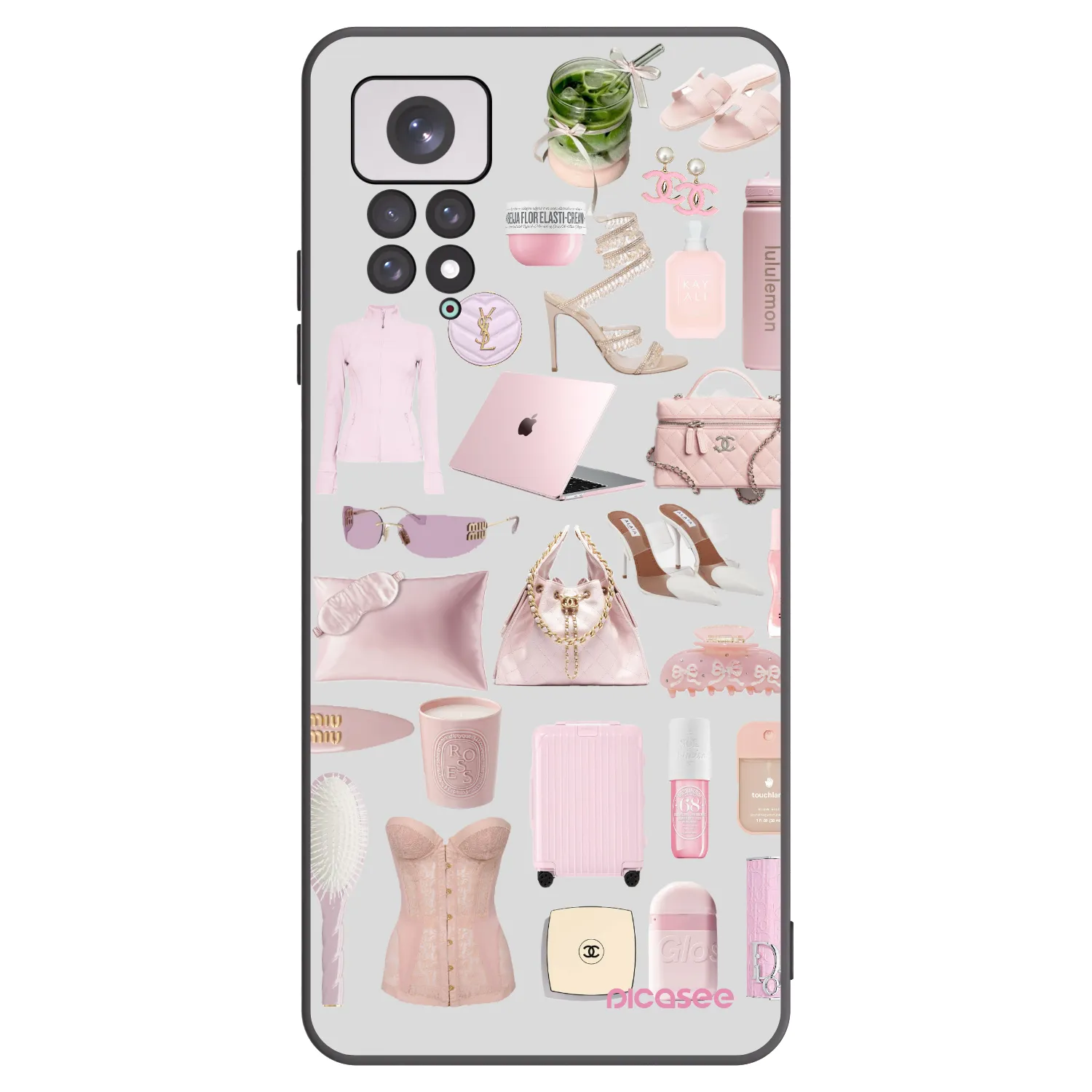 Picasee crna silikonska maskica za Xiaomi Redmi Note 11 - Glam Babe