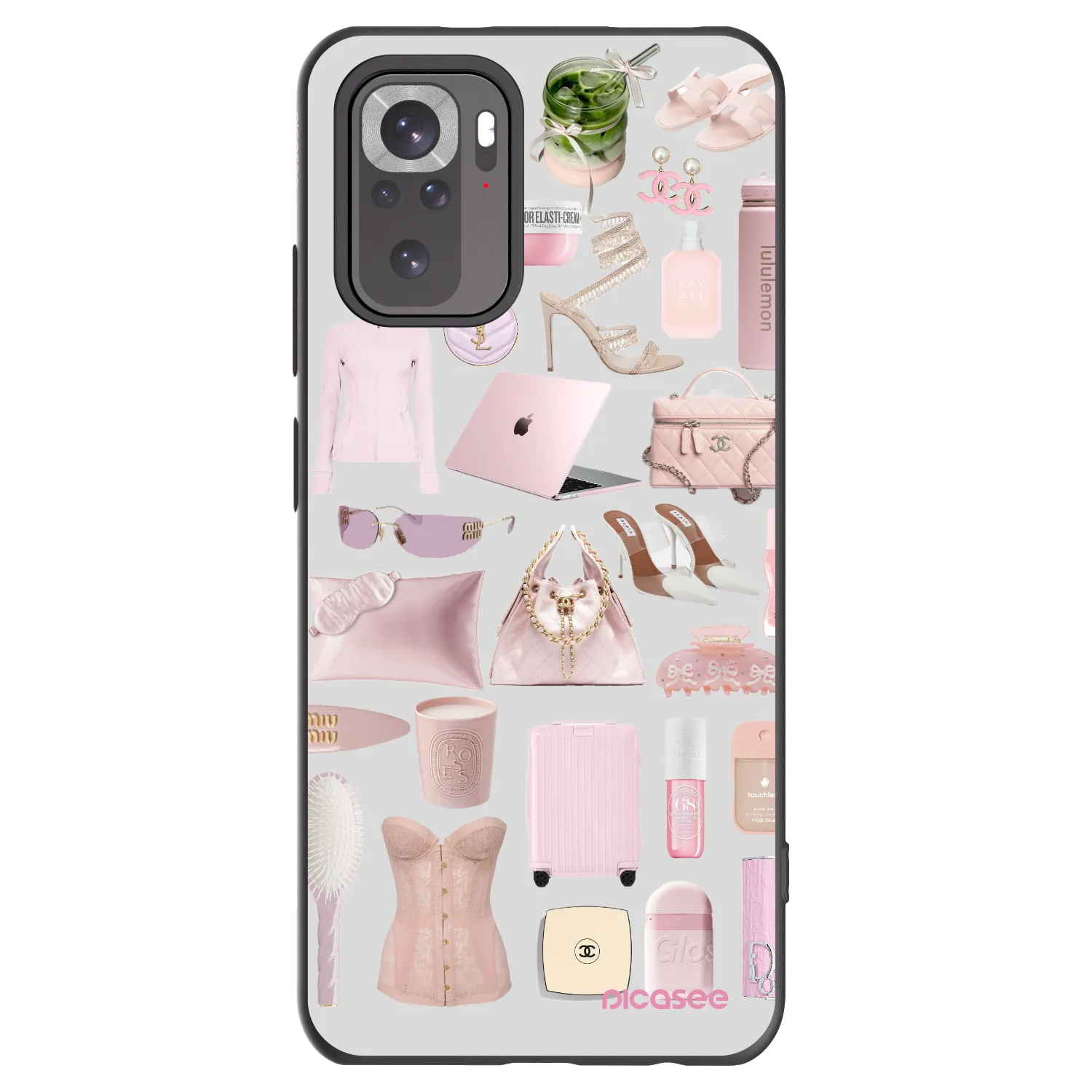 Picasee crna silikonska maskica za Xiaomi Redmi Note 11S 4G - Glam Babe