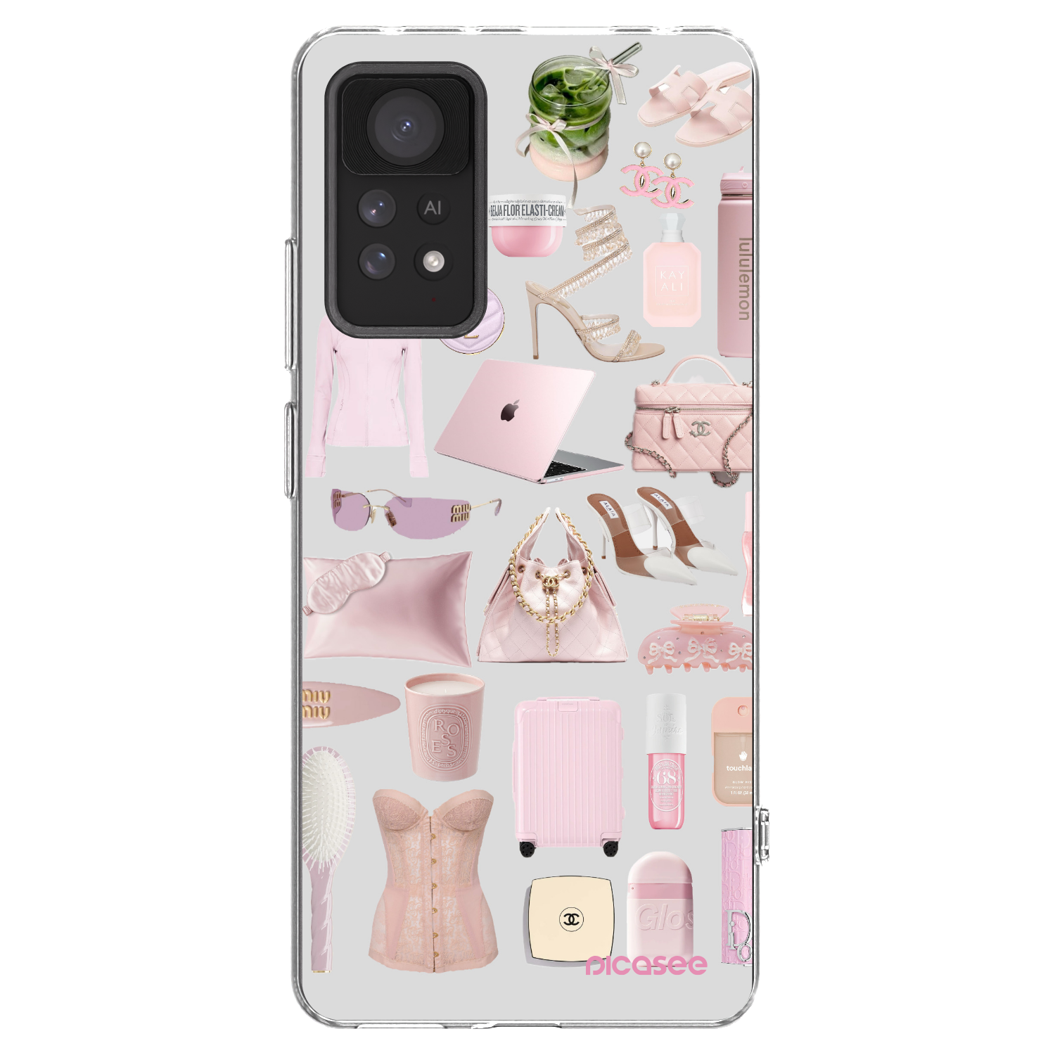 Picasee silikonska prozirna maskica za Xiaomi Redmi Note 11 Pro 5G - Glam Babe