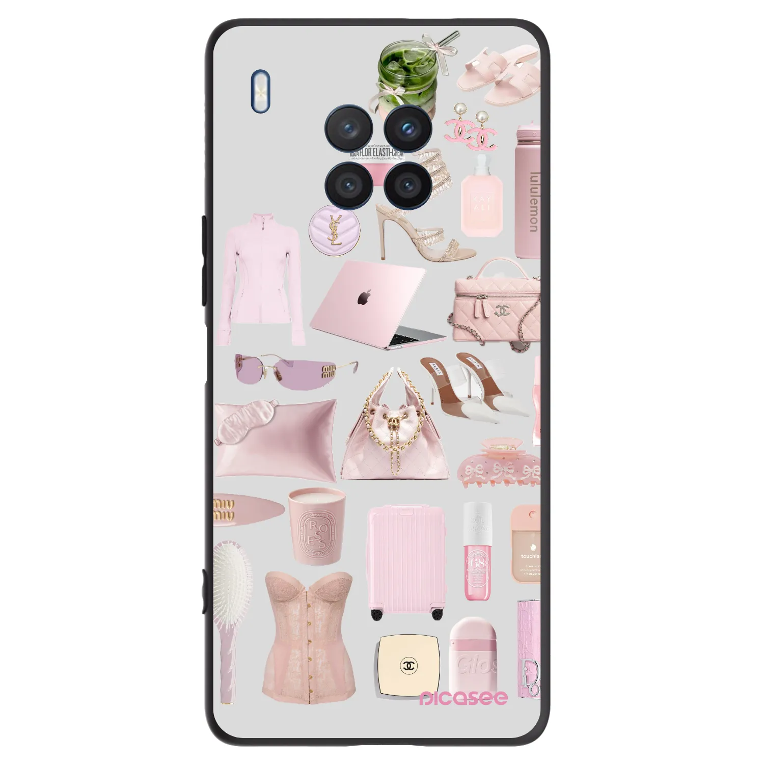 Picasee crna silikonska maskica za Honor 50 Lite - Glam Babe