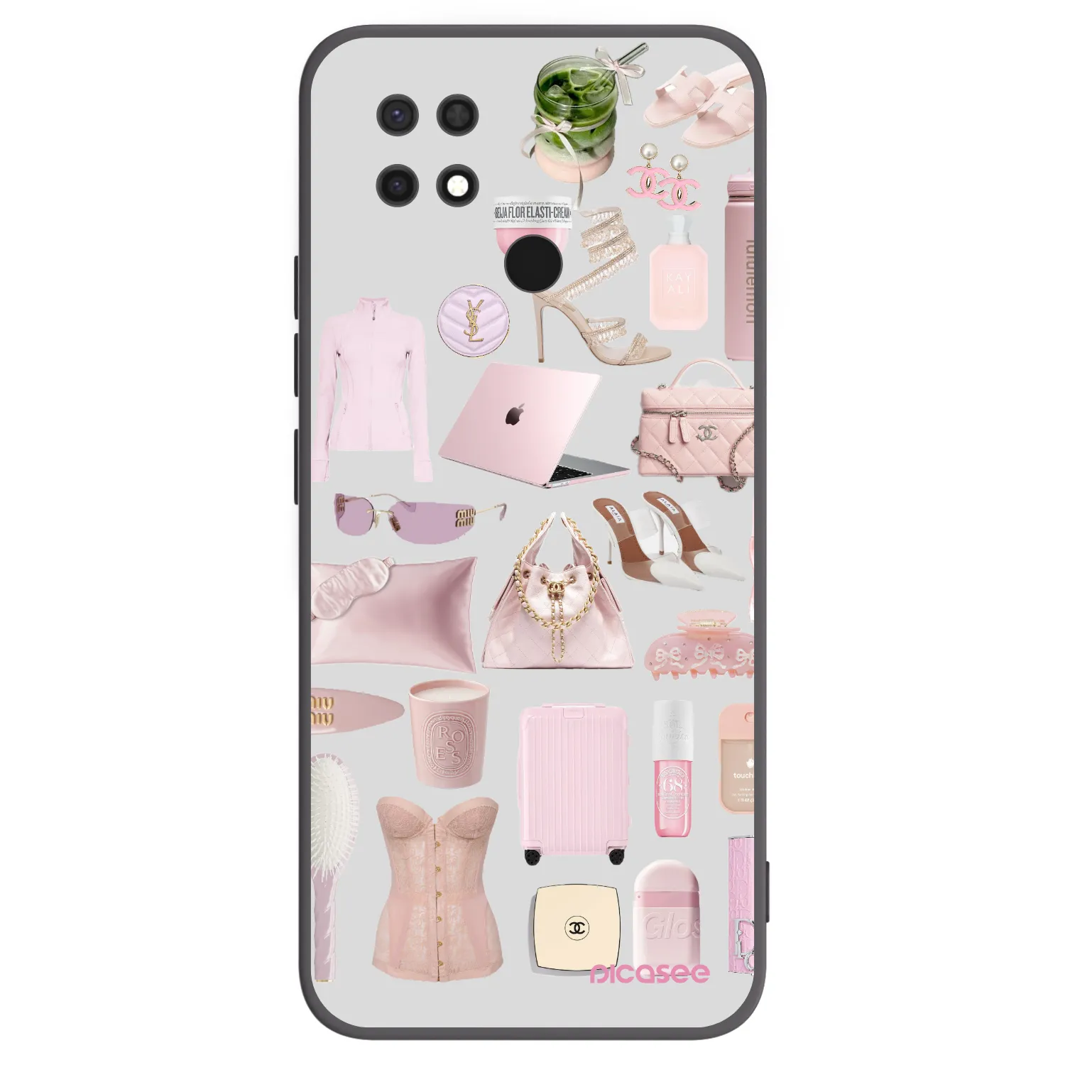Picasee crna silikonska maskica za Xiaomi Redmi 10C - Glam Babe