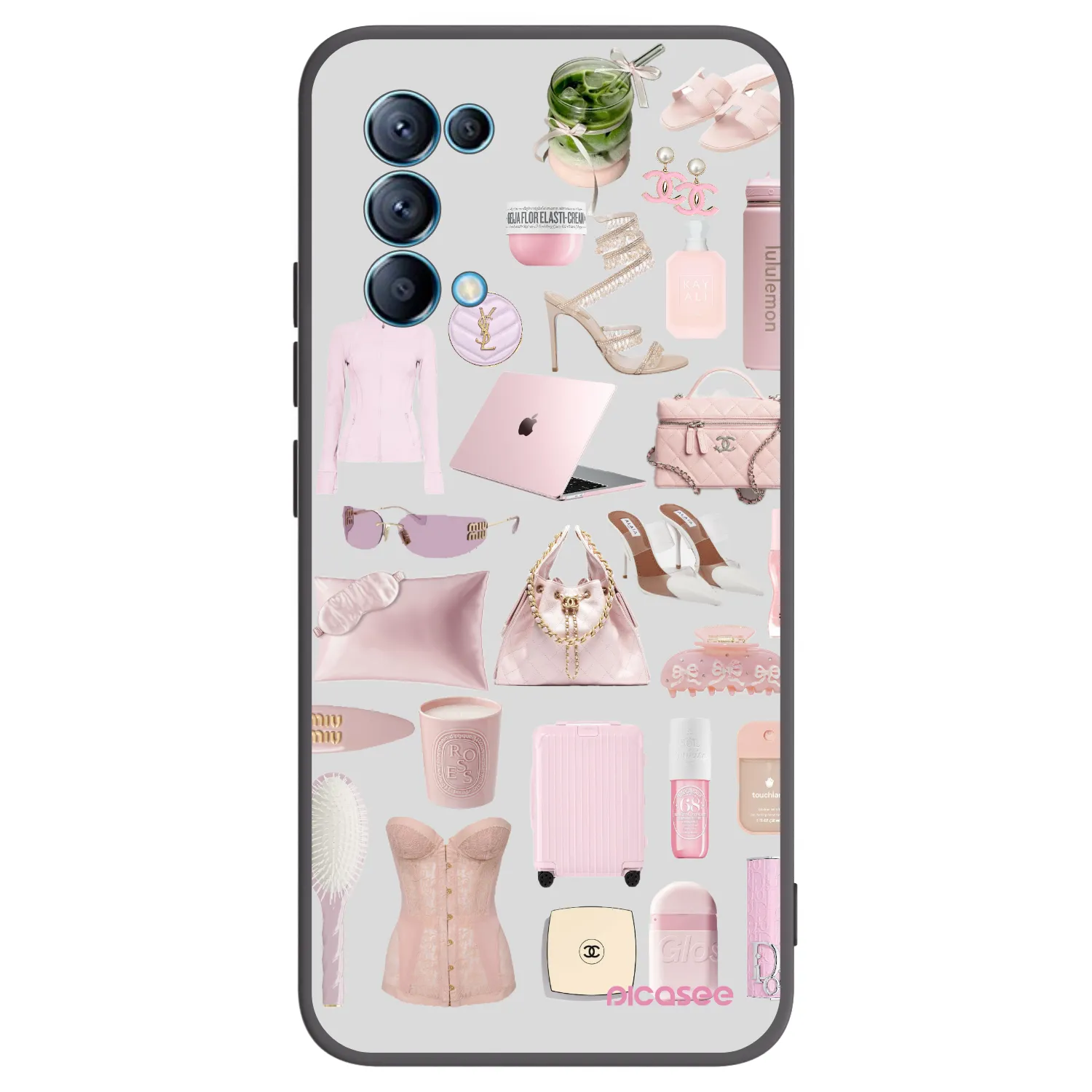 Picasee crna silikonska maskica za OPPO Reno 5 5G - Glam Babe