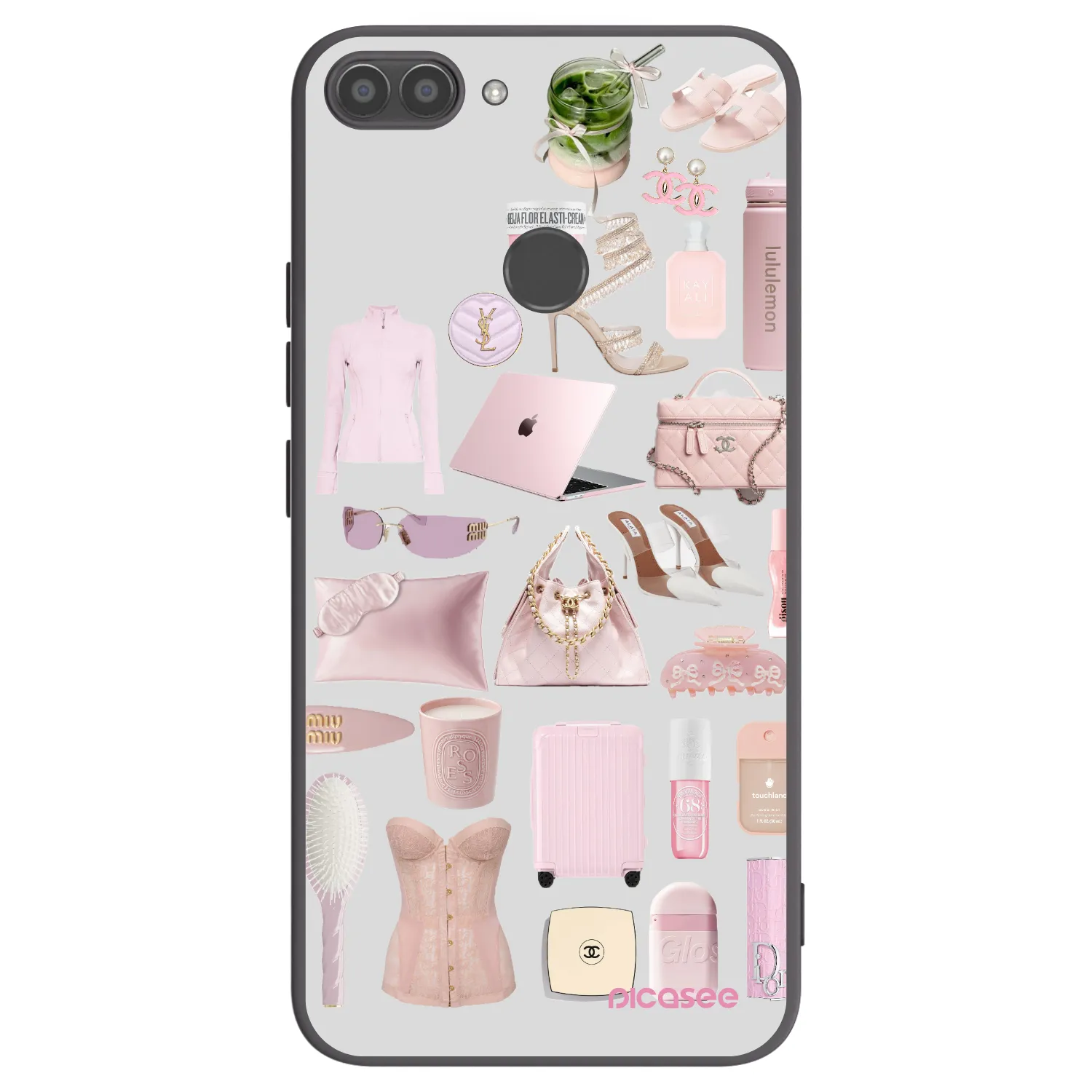 Picasee crna silikonska maskica za Huawei P Smart - Glam Babe