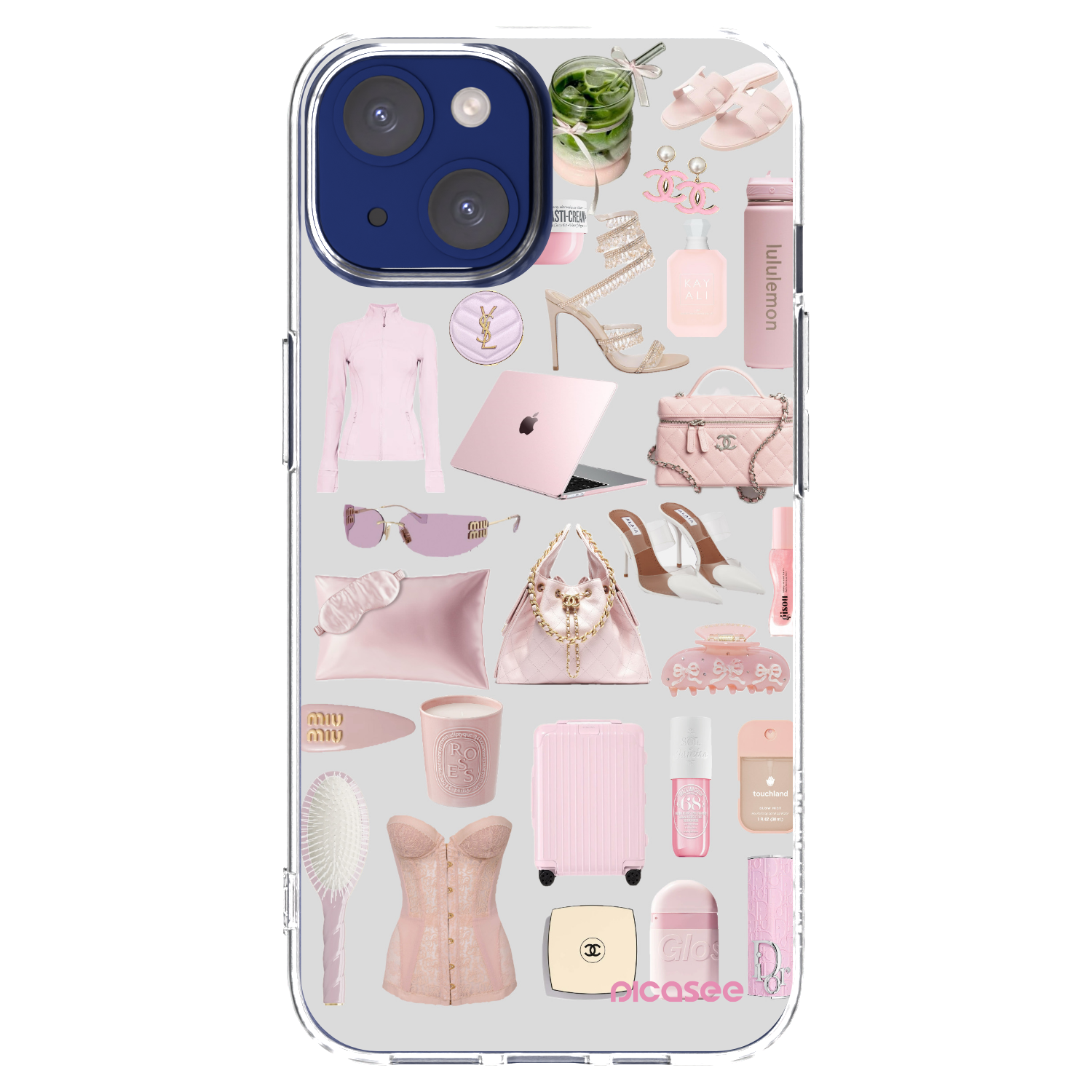 Picasee silikonska prozirna maskica za Apple iPhone 14 - Glam Babe