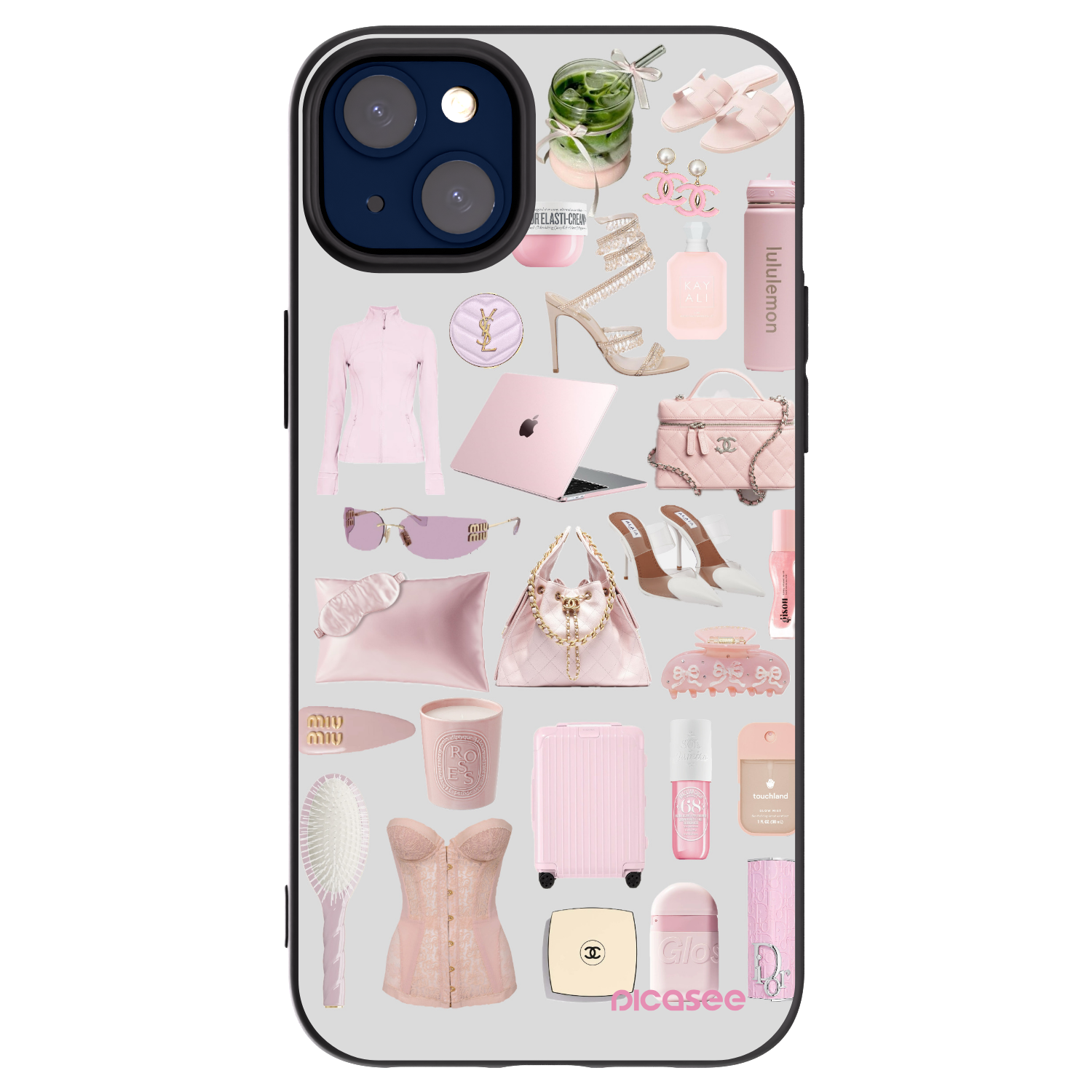 Picasee crna silikonska maskica za Apple iPhone 14 Plus - Glam Babe