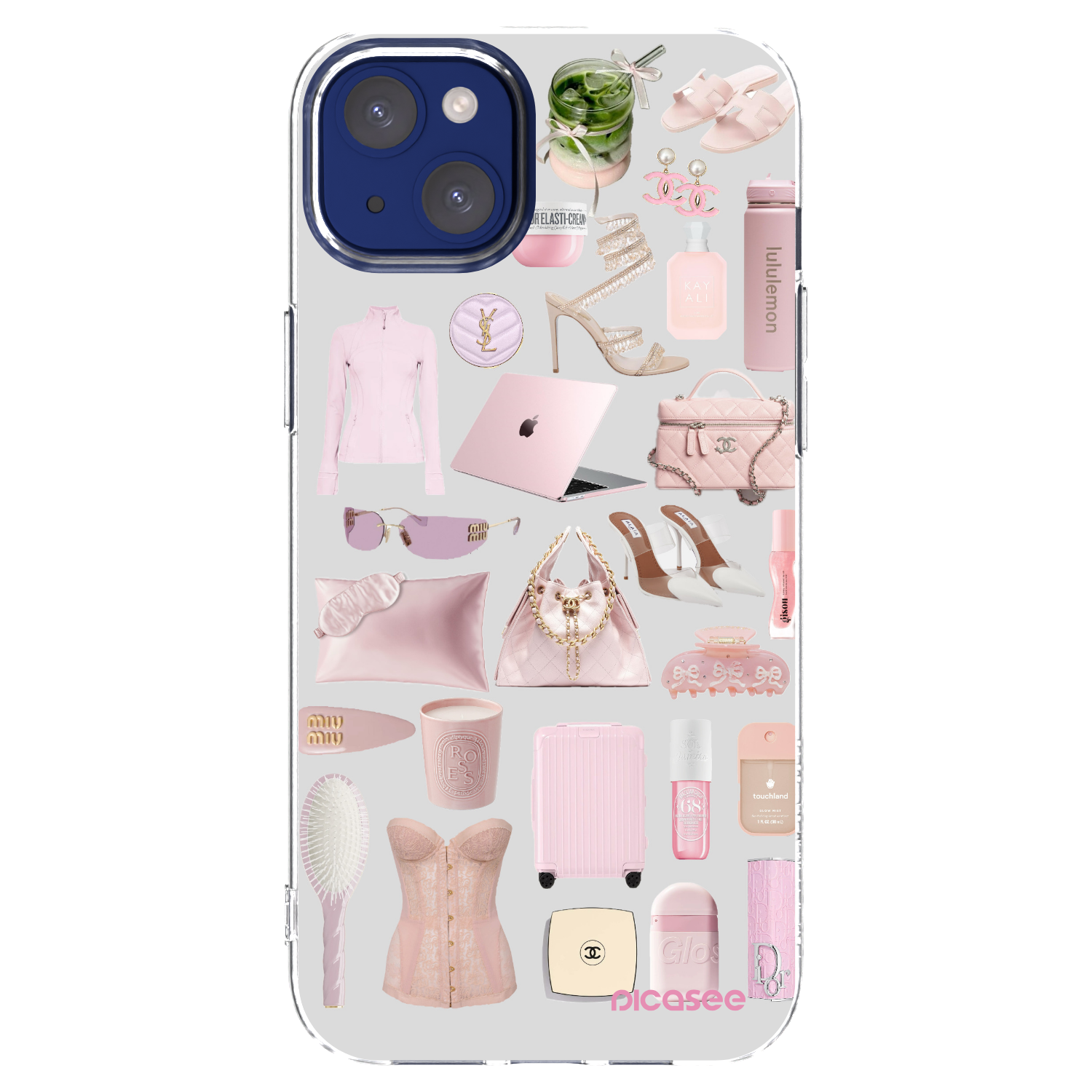 Picasee silikonska prozirna maskica za Apple iPhone 14 Plus - Glam Babe