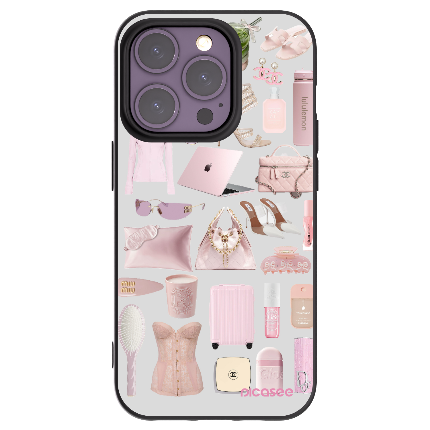 Picasee crna silikonska maskica za Apple iPhone 14 Pro - Glam Babe
