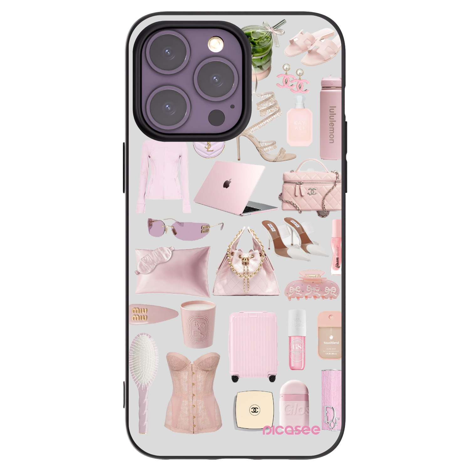 Picasee crna silikonska maskica za Apple iPhone 14 Pro Max - Glam Babe