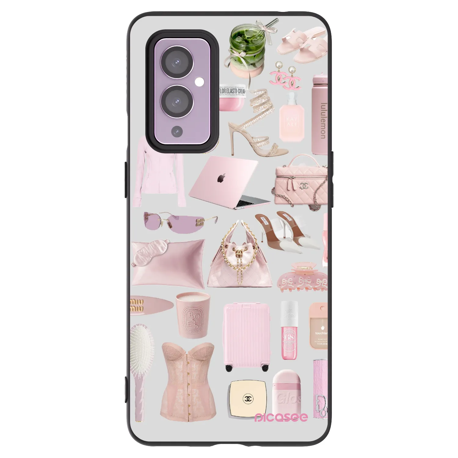 Picasee crna silikonska maskica za OnePlus 9 - Glam Babe